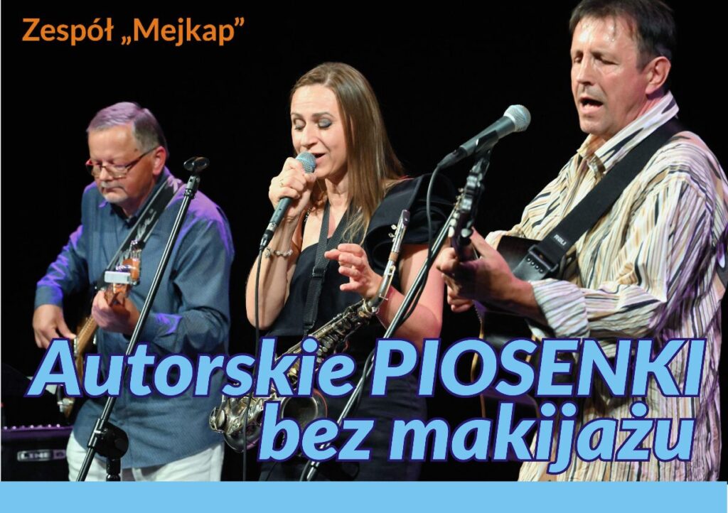 Grafika promująca koncert Piosenki bez makijażu