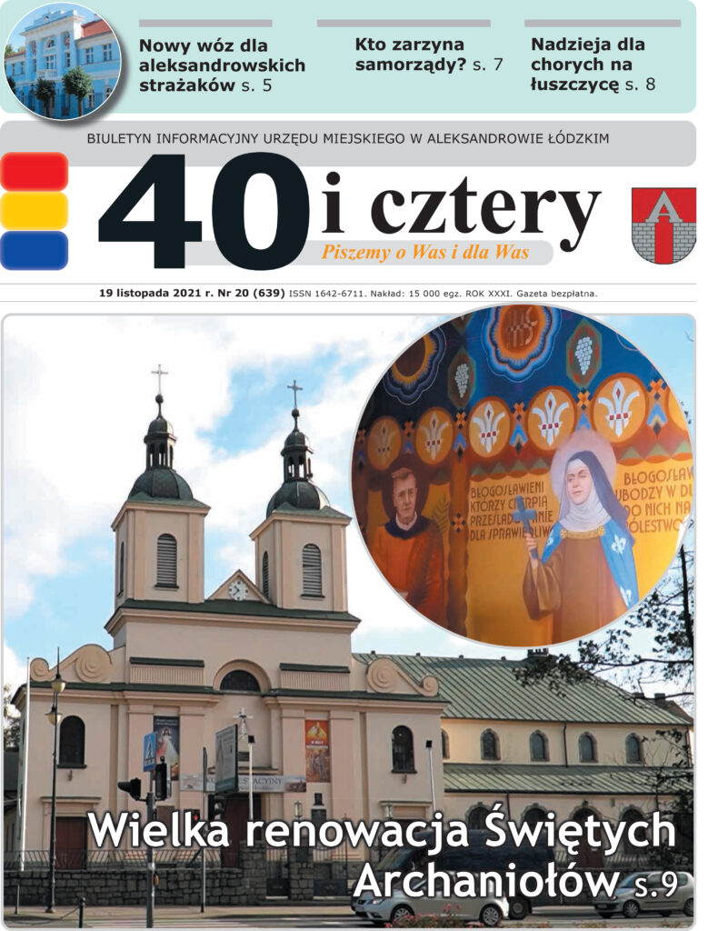 Pierwsza strona gazety 40 i cztery
